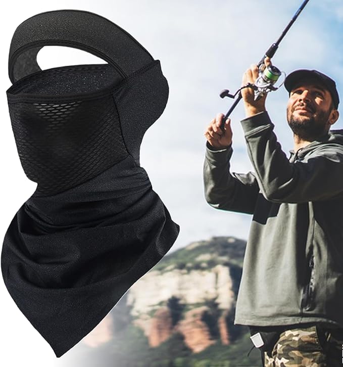 Masque de protection solaire UV UPF 50 – Écharpe bandana rafraîchissante pour hommes et femmes, camping, vélo, randonnée - 2