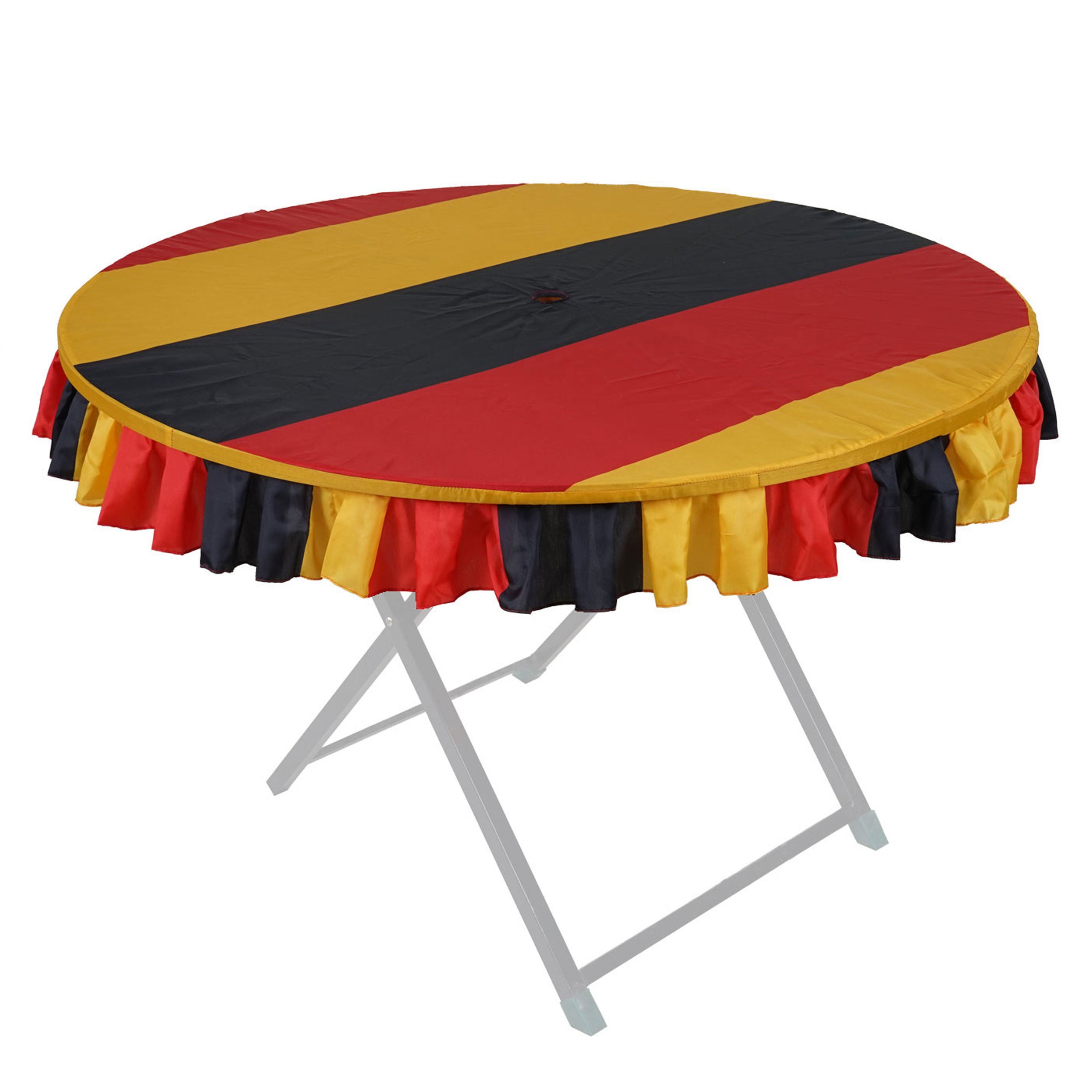 Obrus HWC-D18, nakrycie stołu do ogródka piwnego, Niemcy WM EM Ø115cm