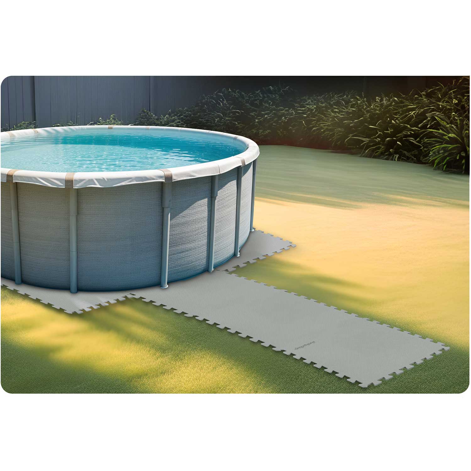 Tapis en mousse pour le puzzle de la piscine 50 x 50 cm 8 pièces - 6