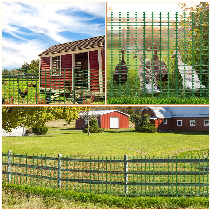 Recinzione per cantieri 1m x 50m, recinzione protettiva, rete di sicurezza, rete da giardino, tessuto a rete - 5