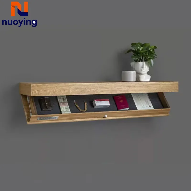 Étagère murale flottante en bois avec compartiment secret caché, boîte ...