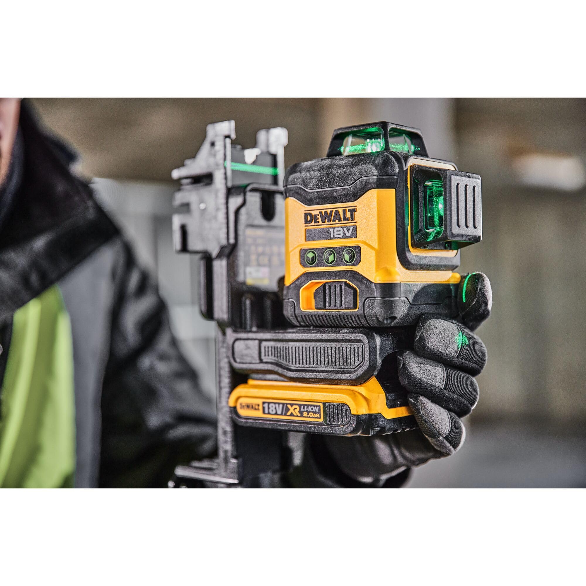 Batteria DeWALT laser multi-linea DCLE34031N, 3x360°, verde, 18V senza batteria e caricabatterie - 7