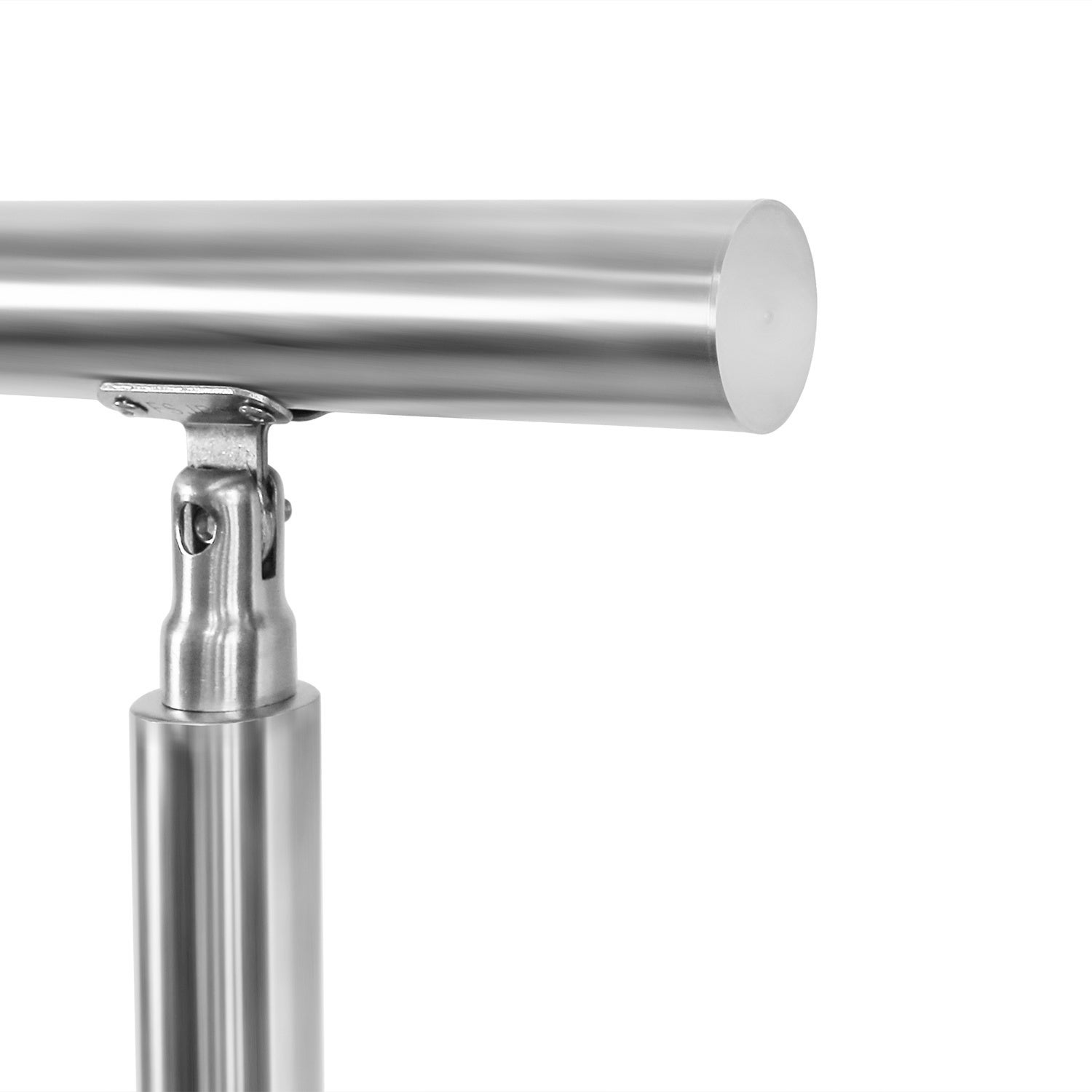 Garde-corps d'escalier inox 120 cm avec 4 lisses, inclinaison réglable, installation simple, usage intérieur extérieur - 7