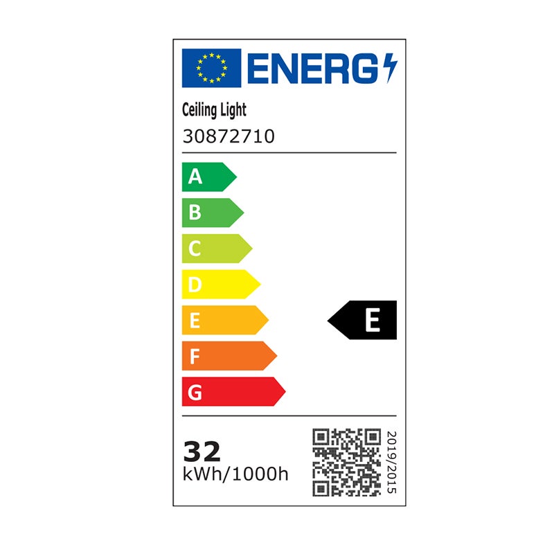 GOECO Lámpara de Techo LED Moderna, Lámpara de Techo Redonda, Blanco Cálido 3500K 32W 2500LM, Lámpara de Techo para Dormitorio Pasillo Cocina Balcón, - 10
