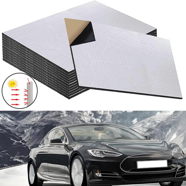 Samoprzylepne maty izolacyjne, 400 x 250 x 5 mm, wodoodporne i odporne na wilgoć, 10 sztuk