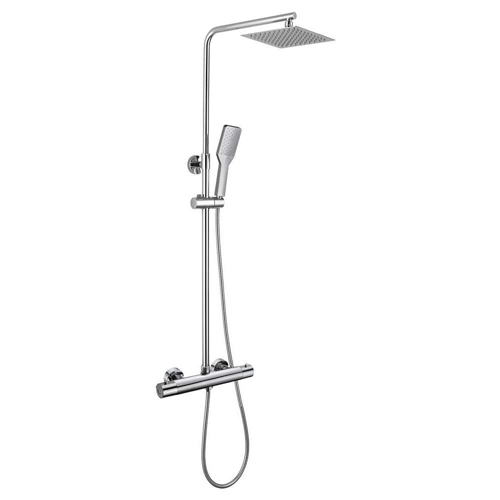 Pomme de douche carrée 30x30 cm + bras de douche mural, Treemme Pomme de douche carrée 30x30 cm + bras de douche mural, Treemme
