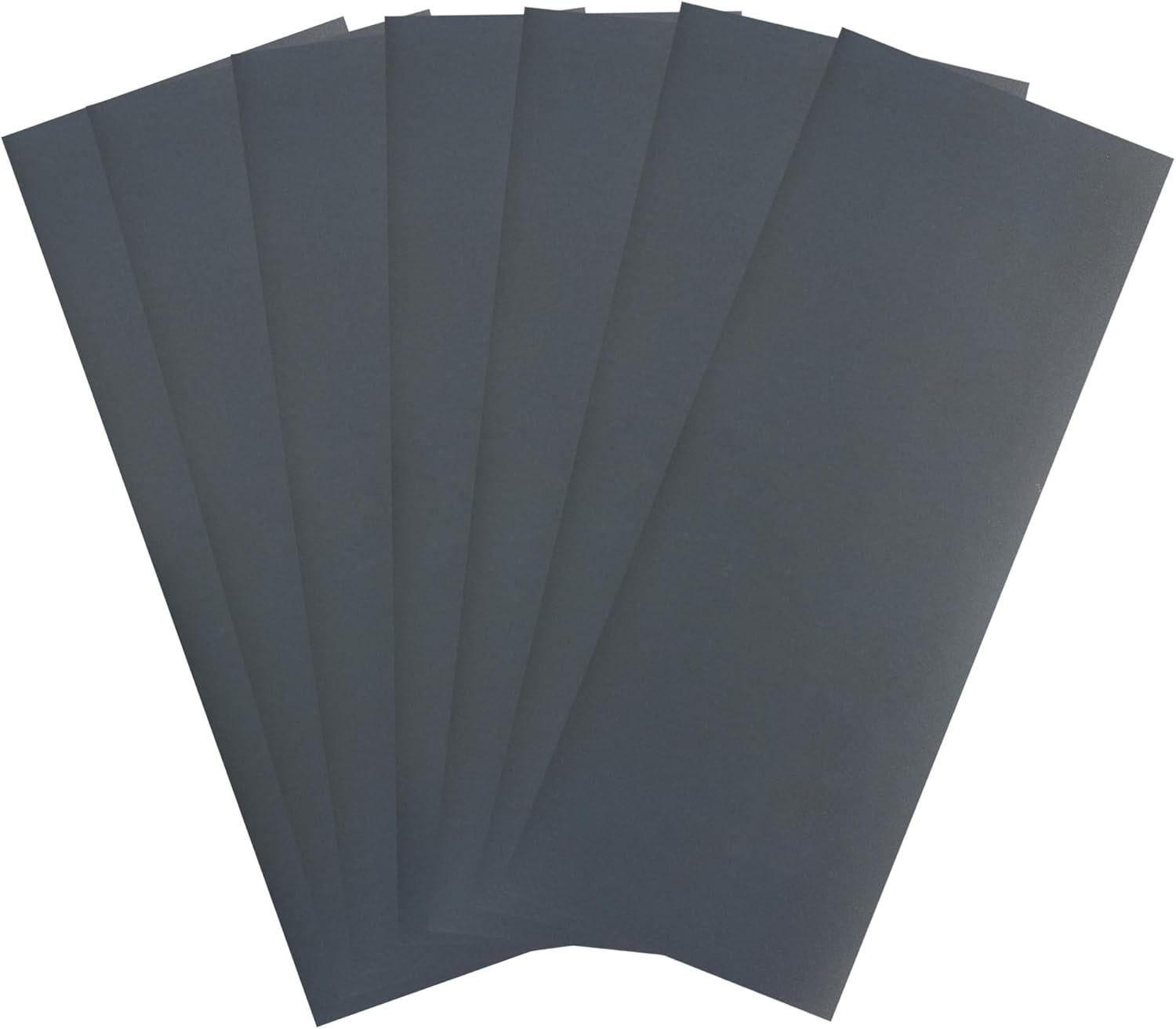 Papier Abrasif Carbure De Silicium Grain 800 - Lot De 15 Feuilles 280x230 Mm, Pour Ponçage Humide/sec, Métal, Verre