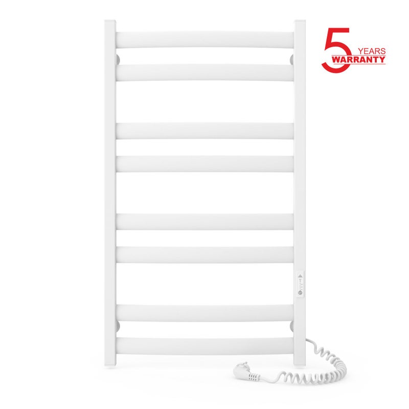 Grzejnik łazienkowy elektryczny ATLANT 500x900 z minutnikiem ECO, 210W, Biały