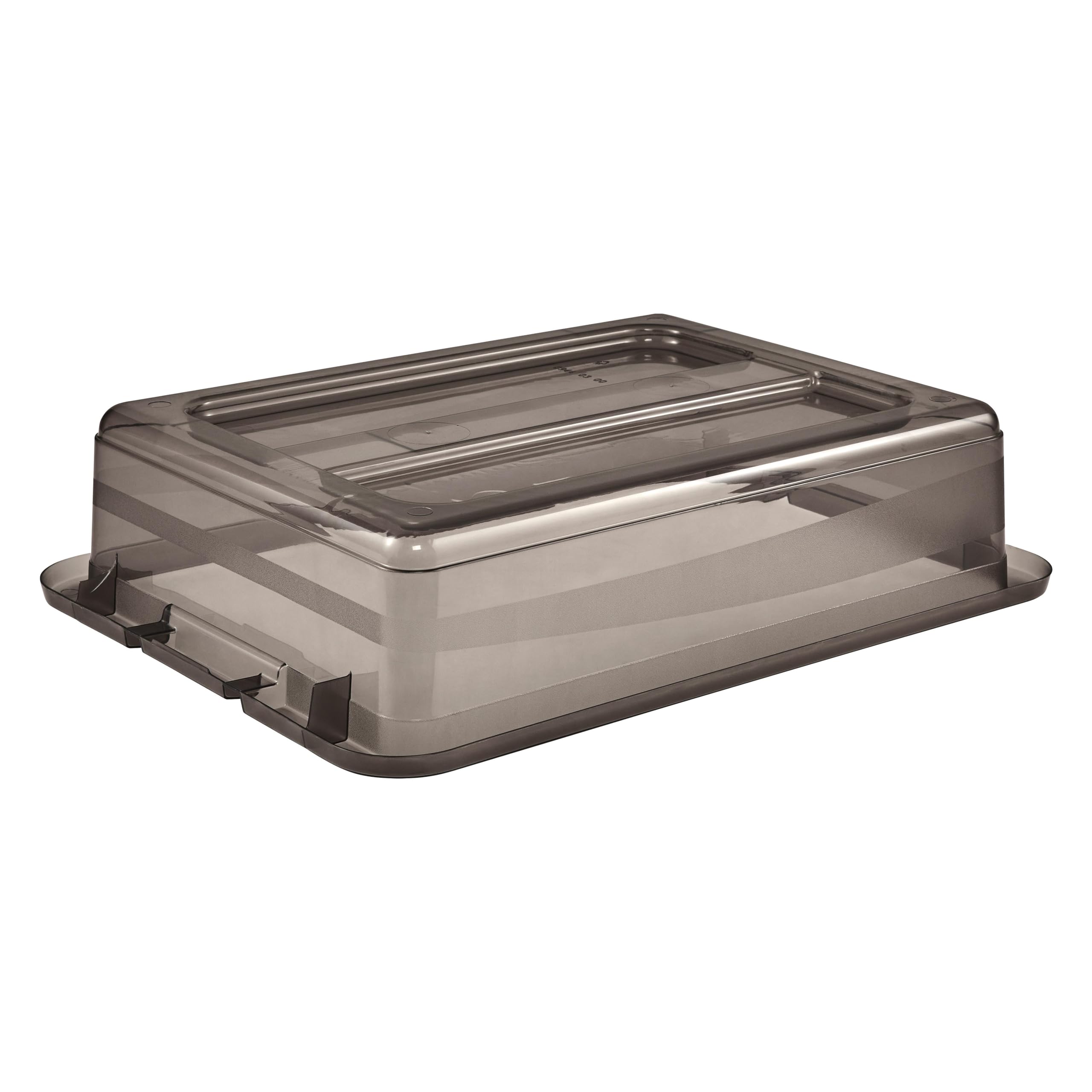 Boîte de rangement plate 7 litres - Gris - 4