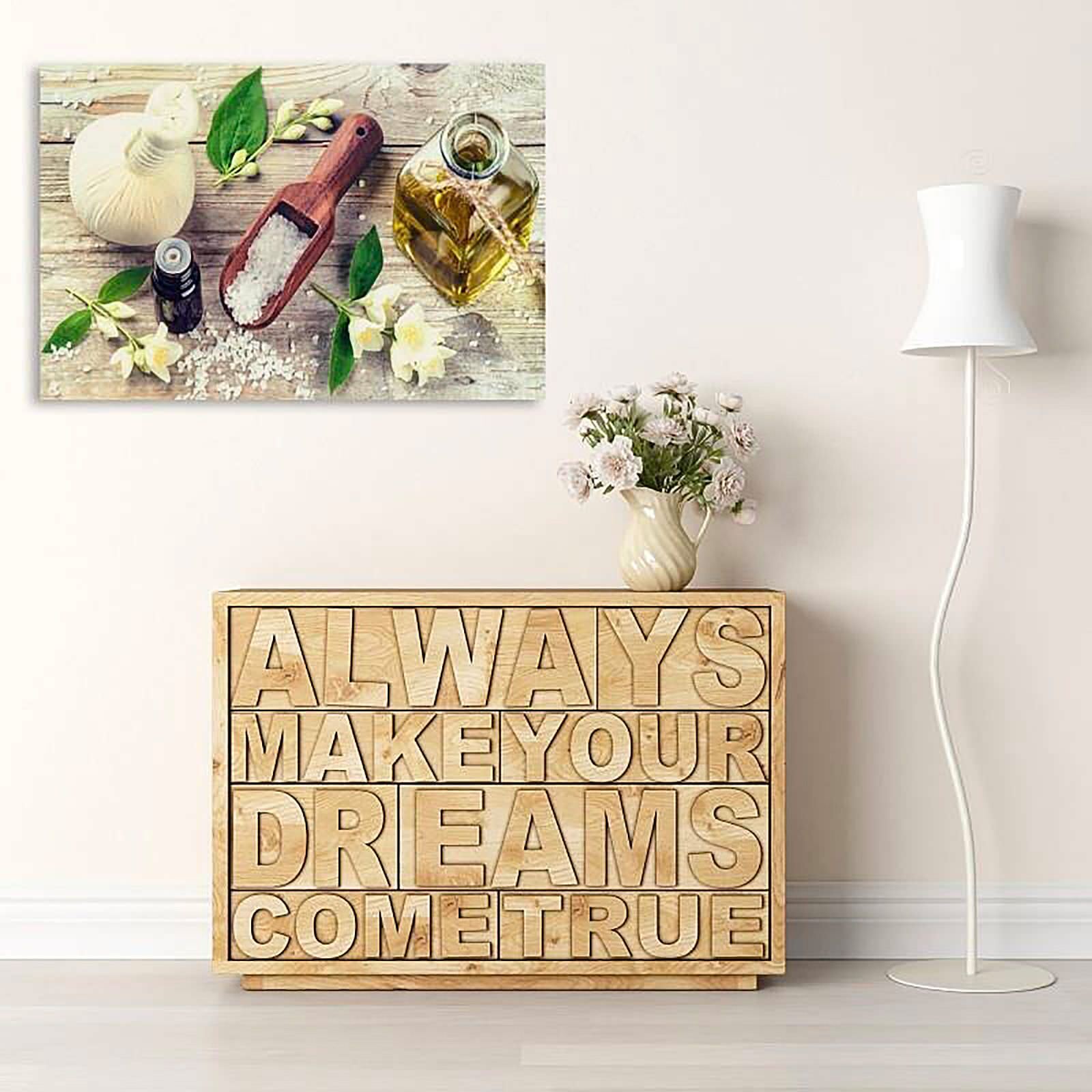 Tableau bois cuisine epices - 80 x 60 cm - 2