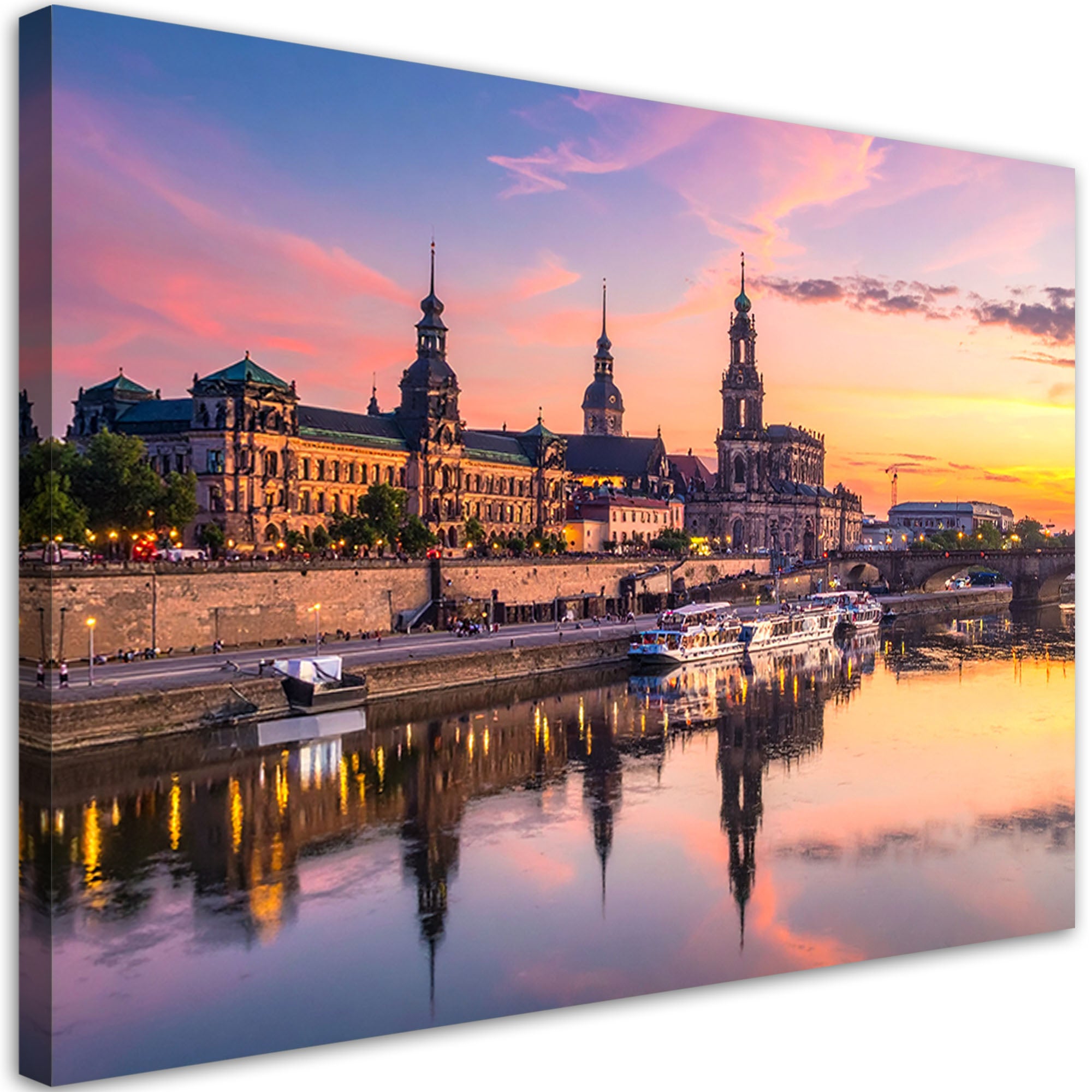 Obraz do salonu sypialni kuchni biura, Niemcy Miasto Drezno pejzaż widok 100x70
