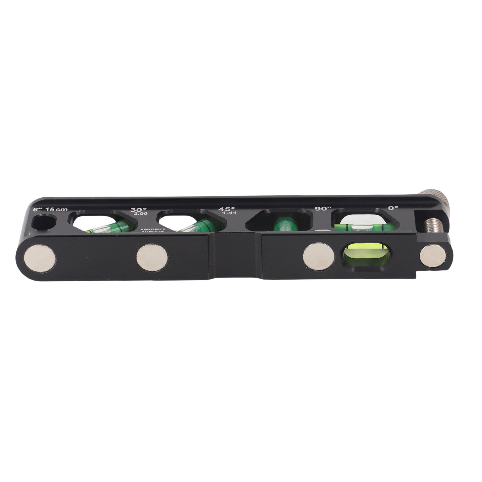 Mini niveau à bulle avec 4 aimants et 4 bulles outil compact pour la ...