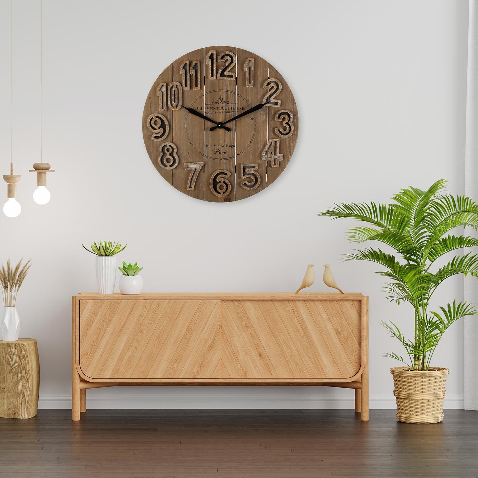 Versa Tanbar Reloj de Pared Decorativo para la Cocina, el Salón