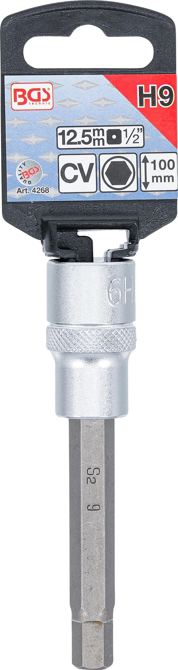 BGS Douille à embouts | longueur 100 mm | 12,5 mm (1/2