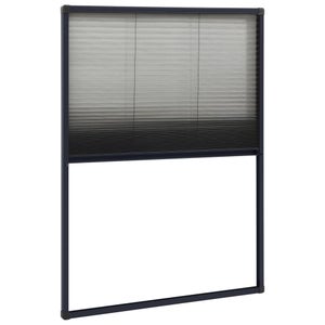 Moustiquaire Plissée pour Porte fenêtre H 230 cm x L 100 cm Alu Blanc