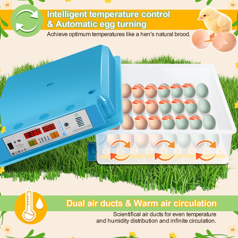 Chocadeira Automática para Pintinhos, 64 Ovos, Totalmente Automática - 7