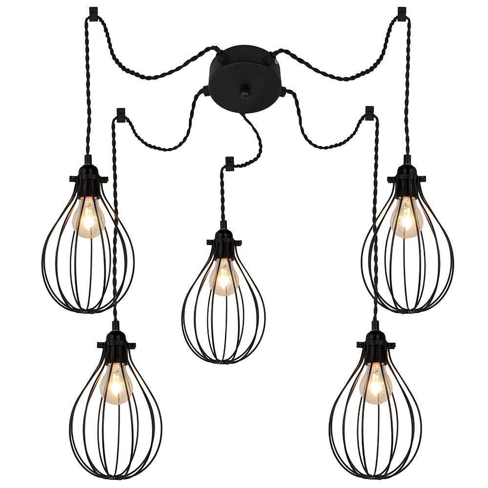3 Lampes Suspensions Luminaire Industrielles Plafonnier E27 Vintage Lustre Doré Salon Lampe 3 Lampes Suspensions Luminaire Industrielles Plafonnier E27 Vintage Lustre Doré Salon Lampe