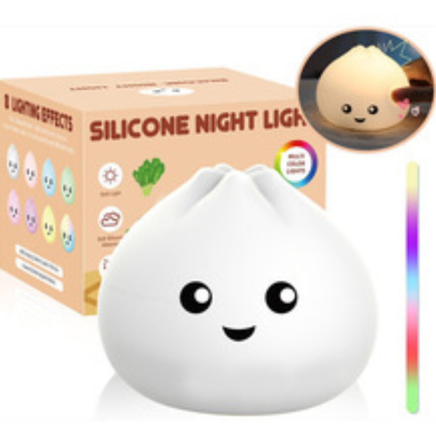 Veilleuse Enfant Lapin/Chat LED Avec Détecteur Mouvement - Lampe Chevet Rechargeable USB Mignonne