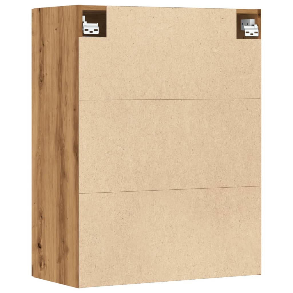 Armoire murale suspendue chêne artisanal 69,5x34x90 cm - 7