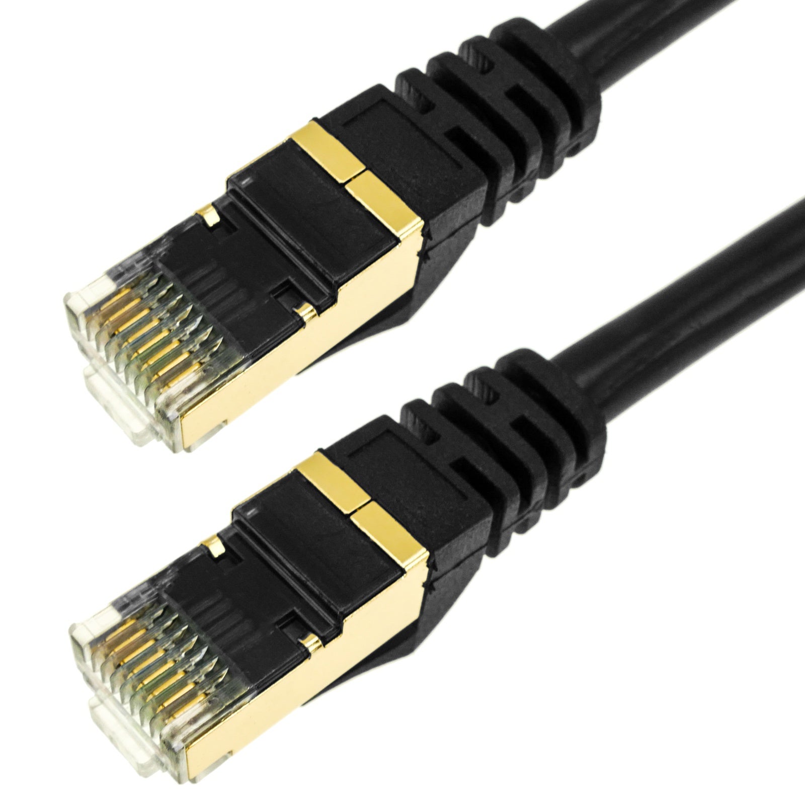 Câble réseau Ethernet type LAN SFTP RJ45 couleur noire 1 m - 4