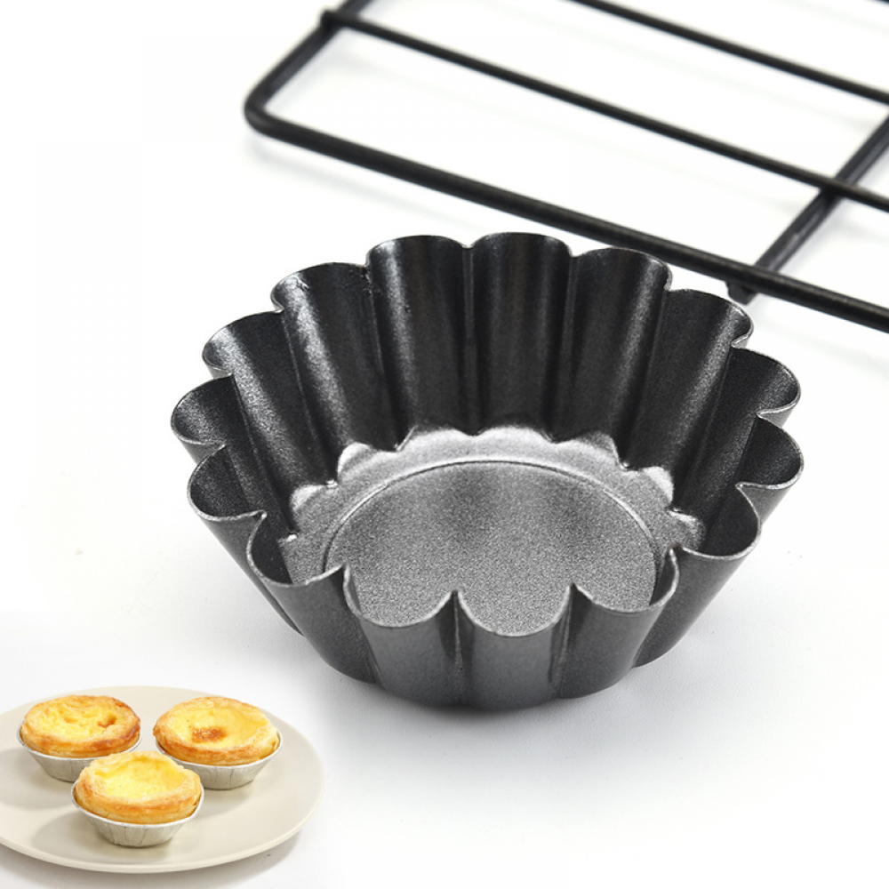 LYTIVAGEN 20 PCS Moules à Tartelettes Acier Inoxydable 9.6cm - Mini Moules Réutilisables Antiadhésifs