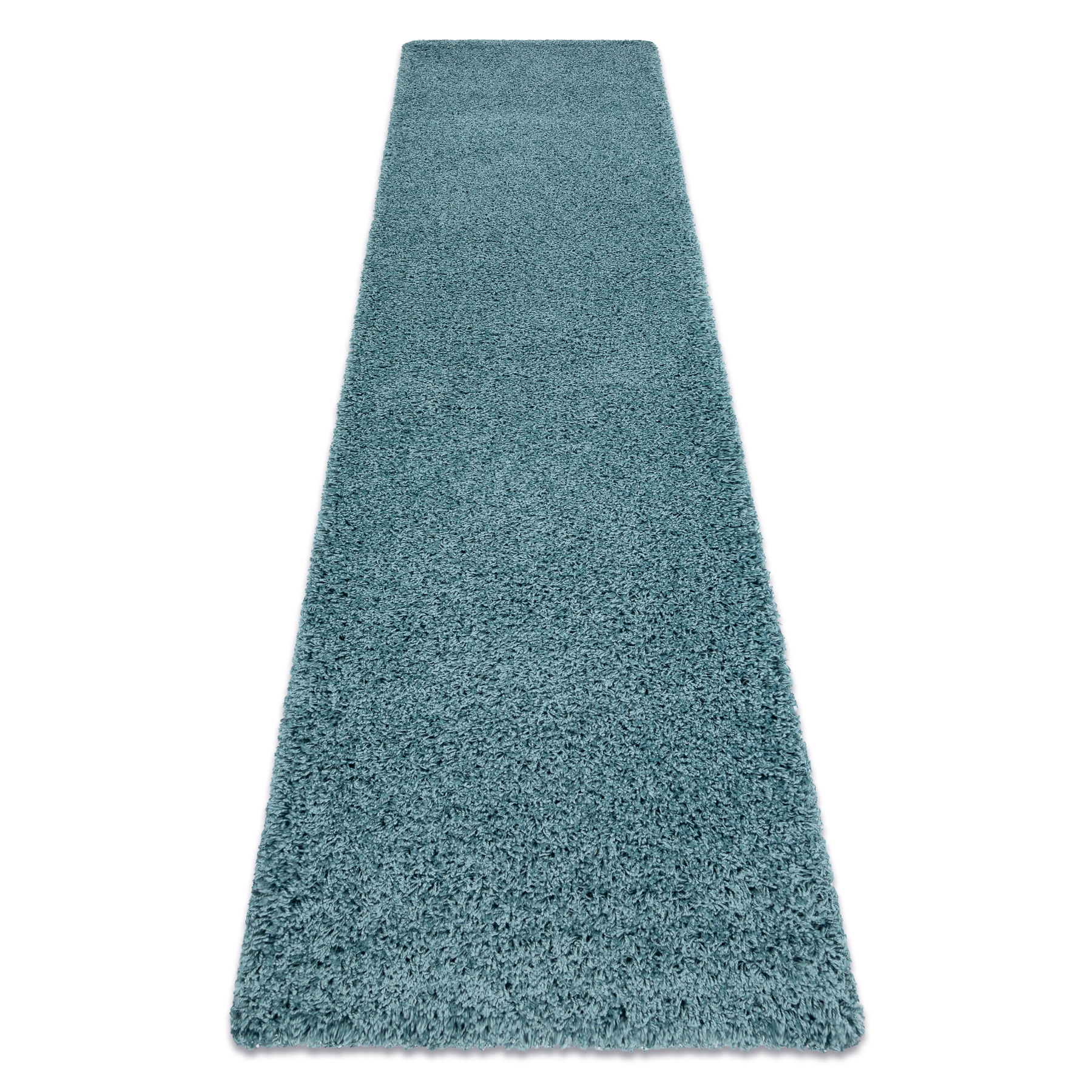 Alfombra, alfombra de pasillo soffi shaggy 5cm azul - para la cocina, entrada, pasillo 70x250 cm