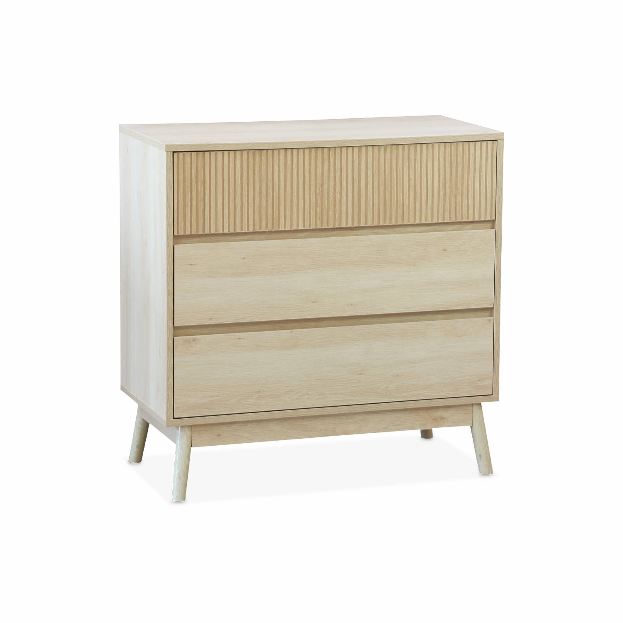 Buffet De Rangement Décor Bois Bois Foncé. Linear. Deux Portes. Deux étagères. Buffet Haut. Vaisselier. L 150 X P 39.5 X H 90cm