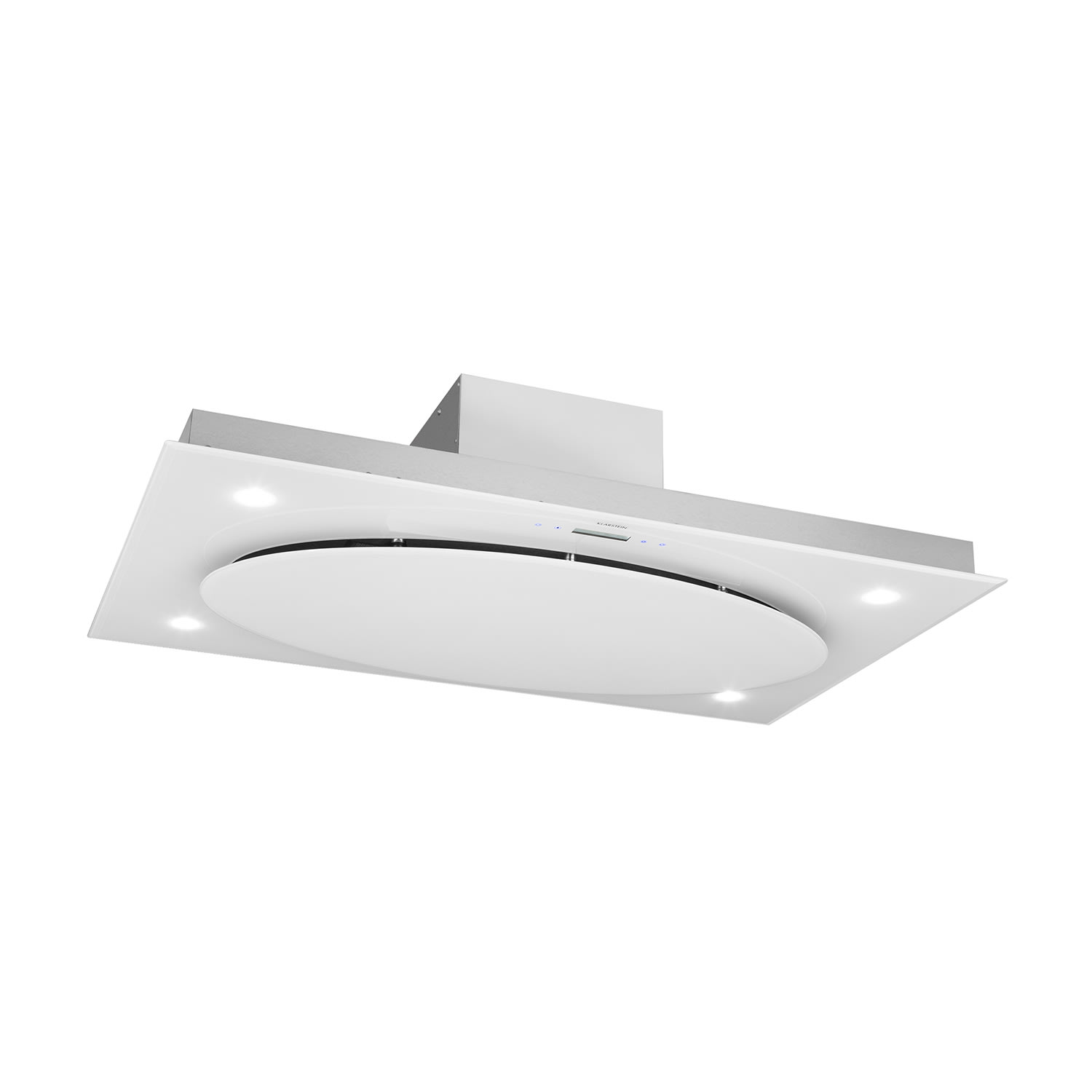 Klarstein Secret Service Campana Extractora Extractor De Techo 380 W Táctil De Cristal Con Led Blanco , Leroy Merlin