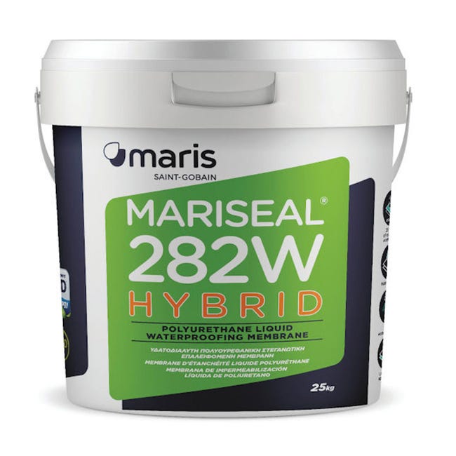 Membrane d'étanchéité pour toiture Mariseal 282W (blanche, 15 kg ...