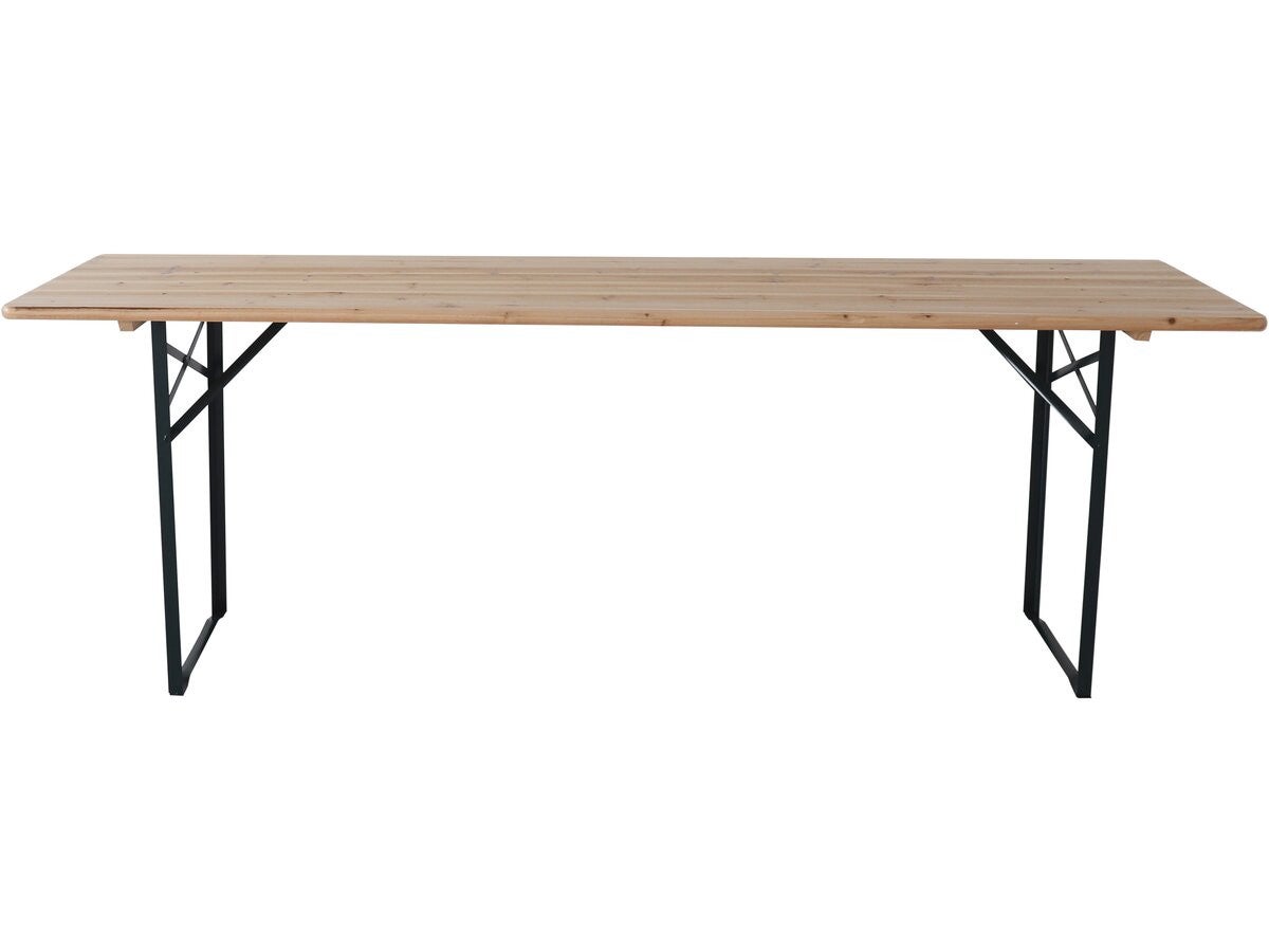 Mesa dobrável de jardim brasserie com 2 bancos 