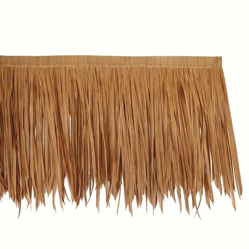 Chaume pour toiture Rouleau de Chaume Paille artificielle ignifugée et résistante au feu, matériau en rouleau imitant le chaume[50cm x 300cm] - 6