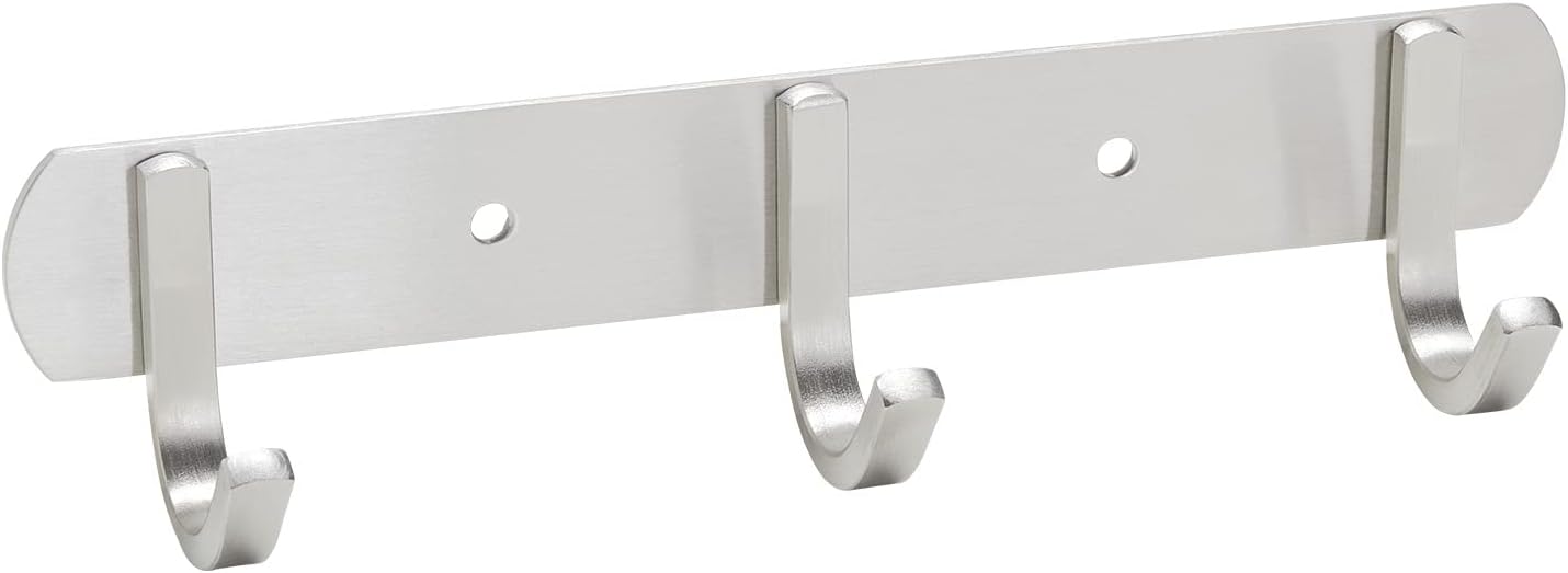 Wieszak na ubrania SAMU 3-Hook ze stali nierdzewnej szczotkowanej 200 mm