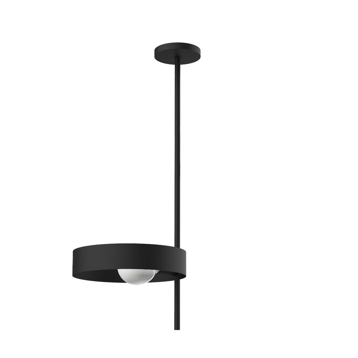 Lumicom | alley lámpara de techo, 1xe27, max 42w, metal, negro mate, 30cm