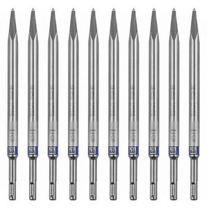 Assortiment De 3 Burins SDS Plus à Corps Hexagonal SILVERLINE - Neuf, Pour Perceuse à Percussion