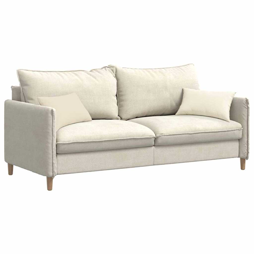 vidaXL Coussins de canapé 2 pcs Crème 50 x 30 cm - 3