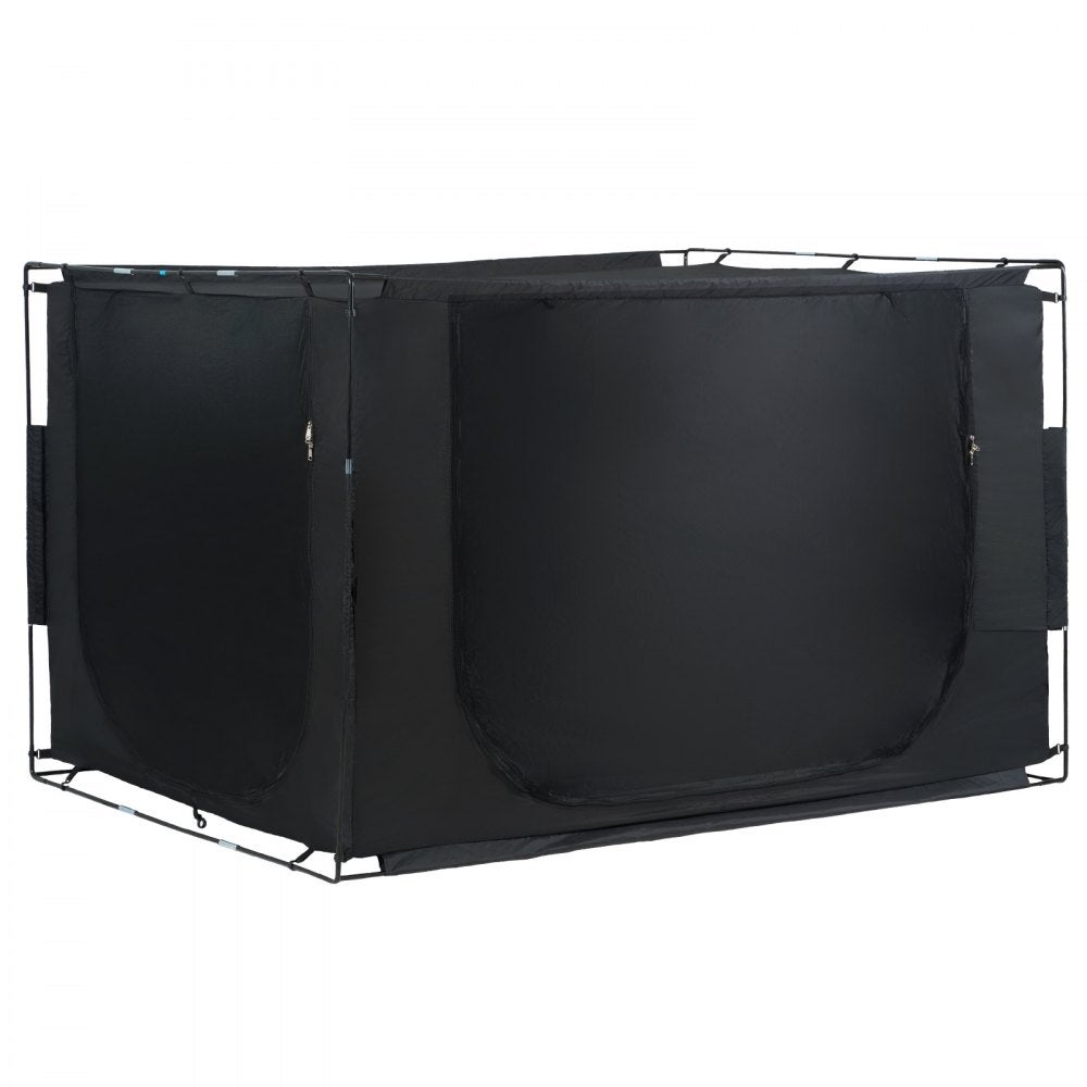 Tenda da letto nera 203x152x119cm con 3 ingressi e protezione contro la luce TEKMAQUINAS - 4