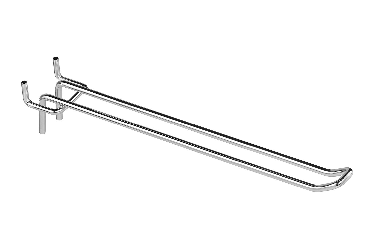 Zestaw 50x Zawieszka podwójna europerforowana 15cm fi4 srebrny KTD