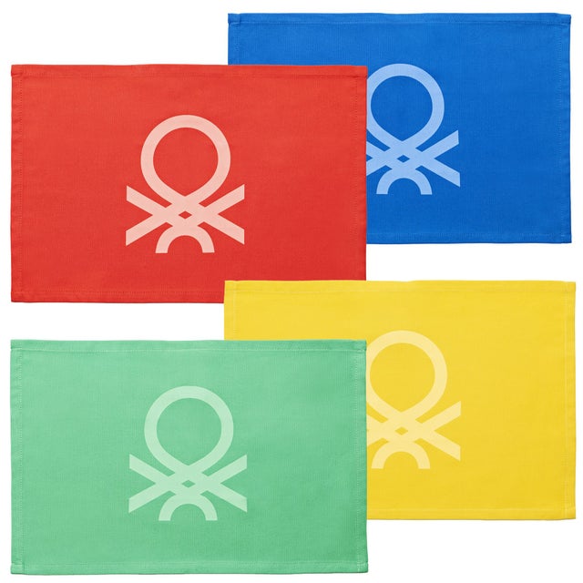 SET 4PC MANTEL INDIVIDUAL 30X45CM POLIPROPILENO RAINBOW