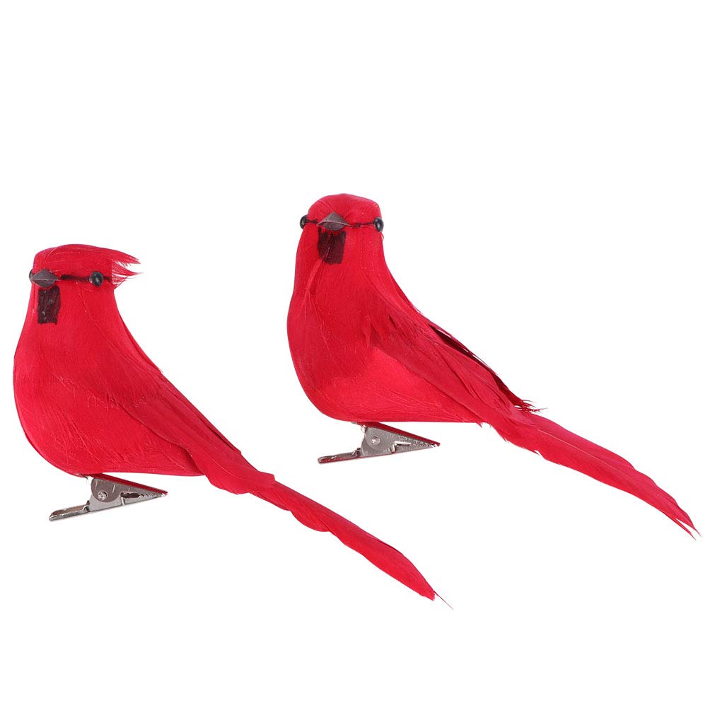 10 pájaros artificiales, pájaros artificiales hechos a mano, decoración de pájaros artificiales simulados, accesorios de estatua de pájaros de espuma