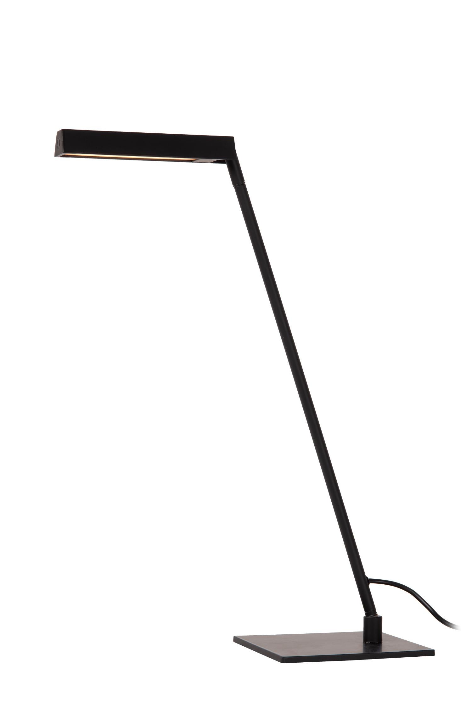 Lampa biurkowa czarna nowoczesna wbudowany LED Lavale Lucide