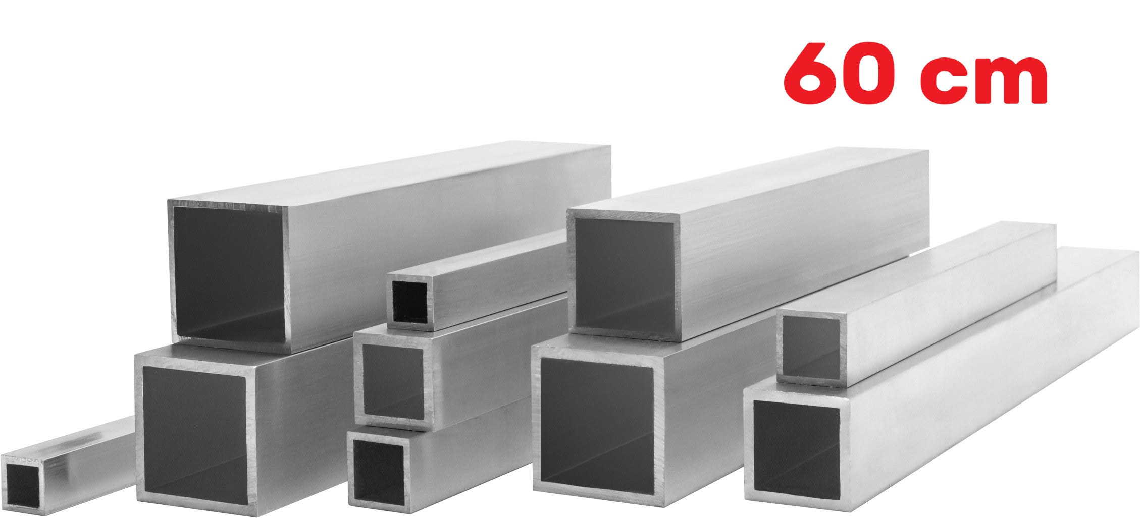 Profil Aluminiowy 40x40x4 mm 60 cm Rura Kwadratowa Aluminium Na wymiar - 7