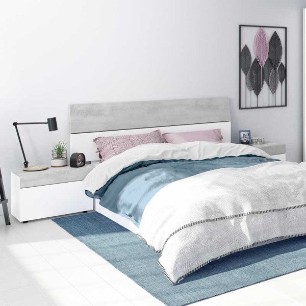Tête De Lit NOVOLI Extensible 140/160cm Avec Rangement Et Chevets - Coloris Naturel