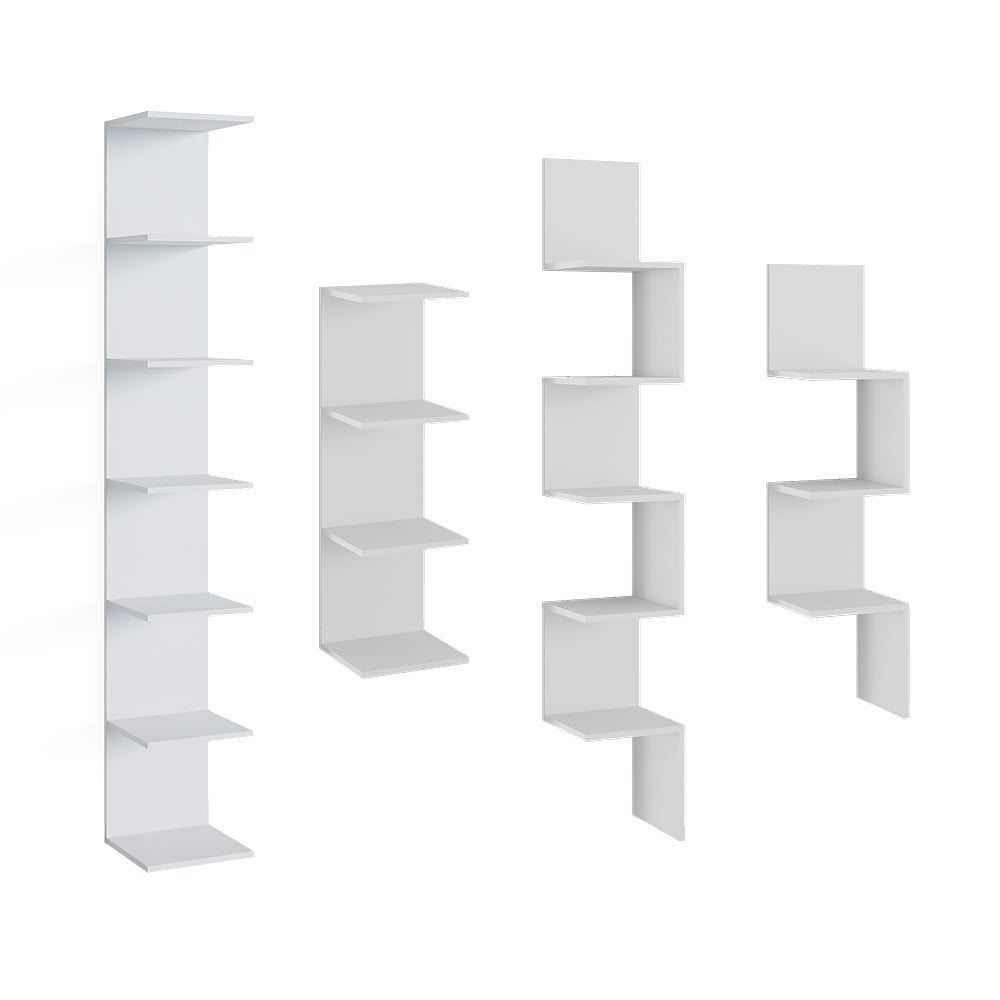 Vicco Étagère Paolo, Blanc, 30x190cm - 9