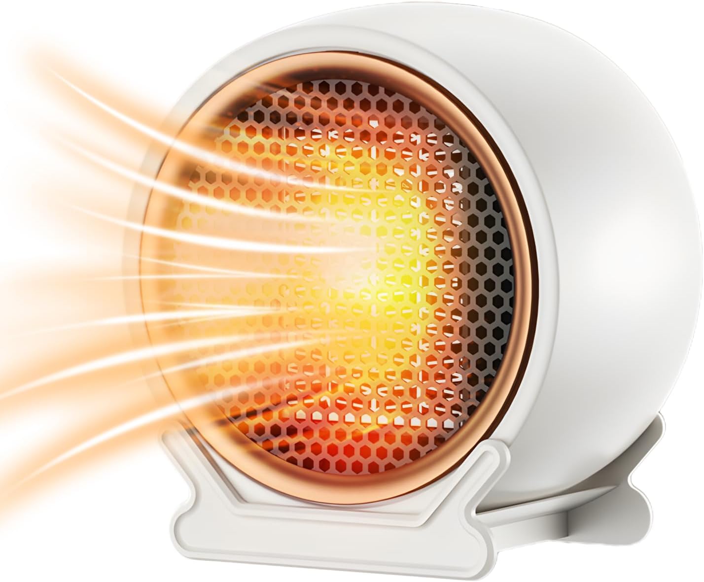 Grzejnik elektryczny z termowentylatorem, PTC 1200 W, cichy, 2 stopnie grzania, energooszczędny, cicha praca, zabezpieczenie przed przegrzaniem (biał