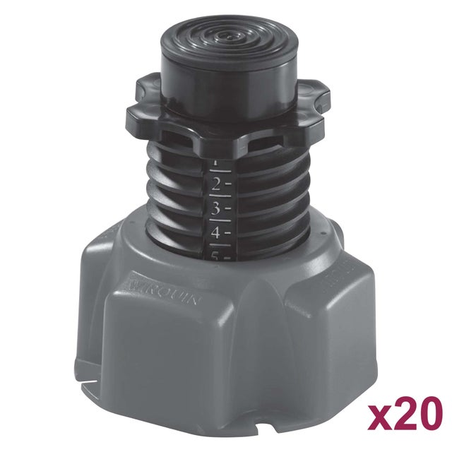 Lot de 20 pieds pour receveur de douche Wirquin réglables en hauteur de 88 à 172mm