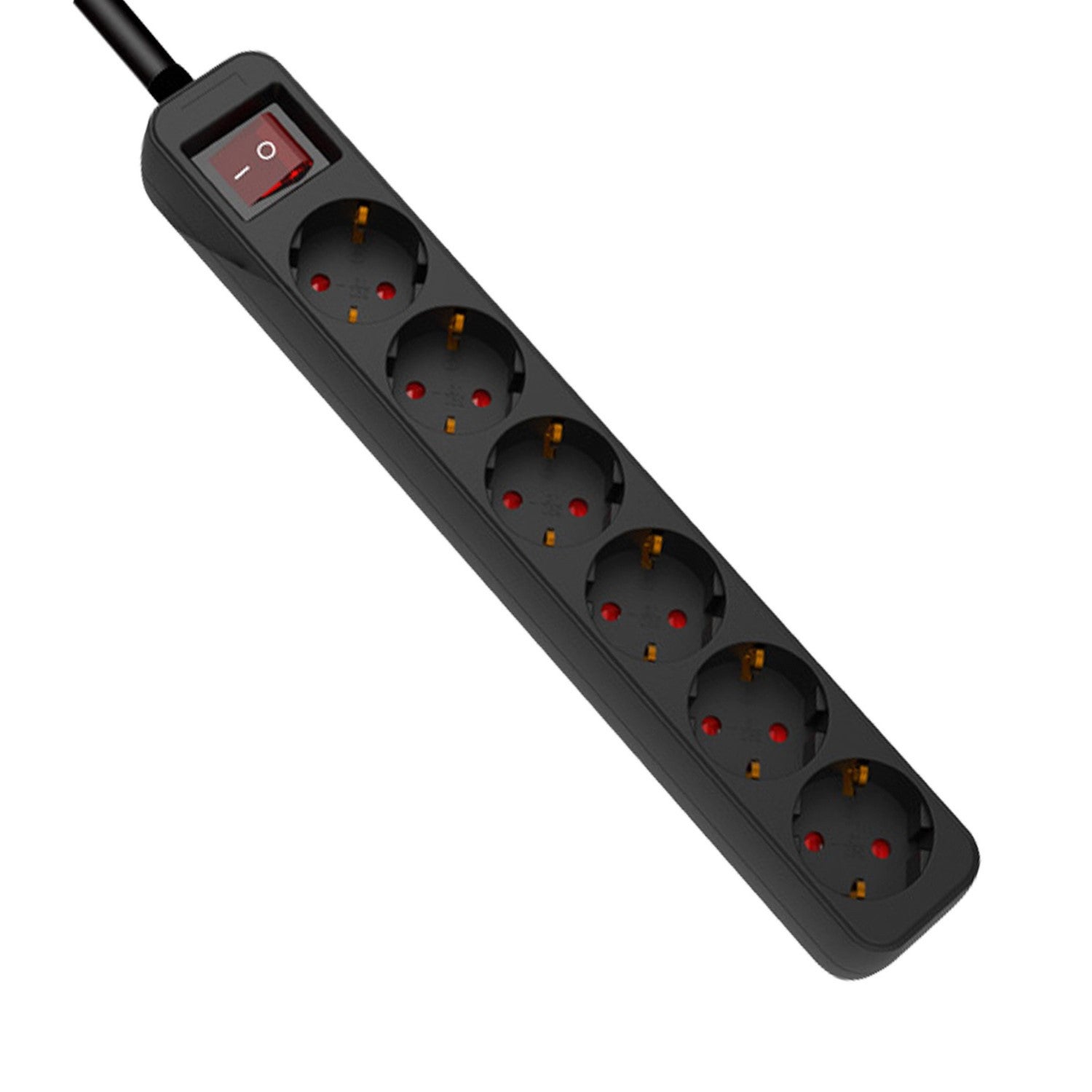 Regleta 6 Enchufes Schuko 1,5m con Interruptor 7hSevenOn