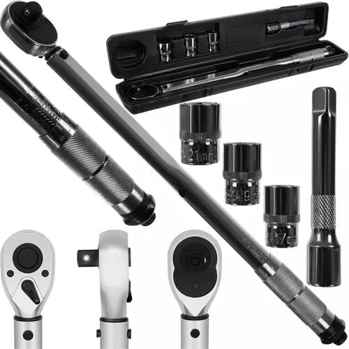 Klucz dynamometryczny hconfortxl Bigstren stal 28-210 Nm 3 adaptery