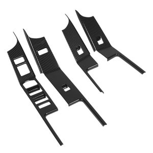 Garnitures Fibre De Carbone Pour Panneaux De Commutateur Hyundai Kona 2018-2019 - Set De 4 Pièces Adhésives - Style Sportif