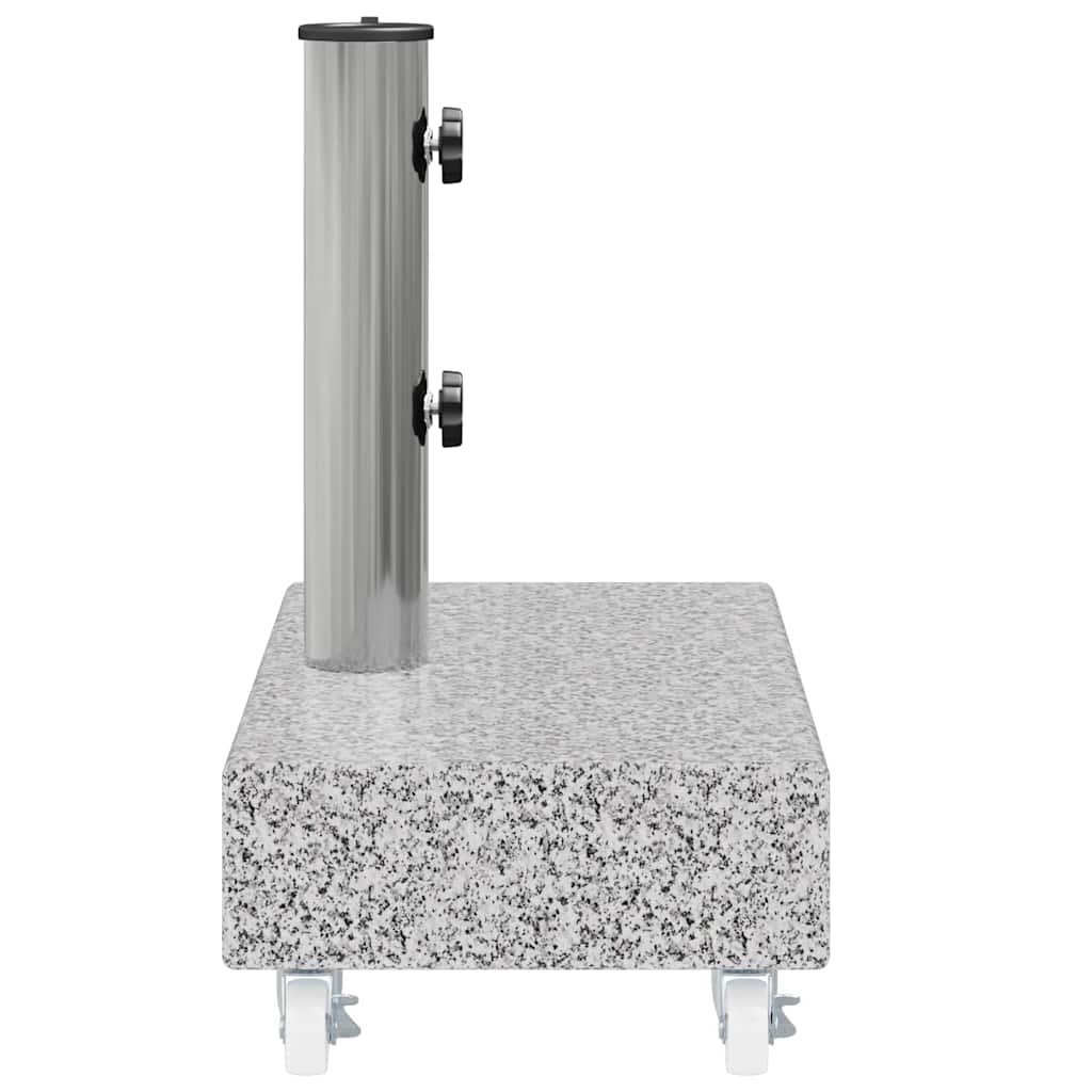 vidaXL Socle de parasol Gris clair 45x25x8,3 cm Granite - 7
