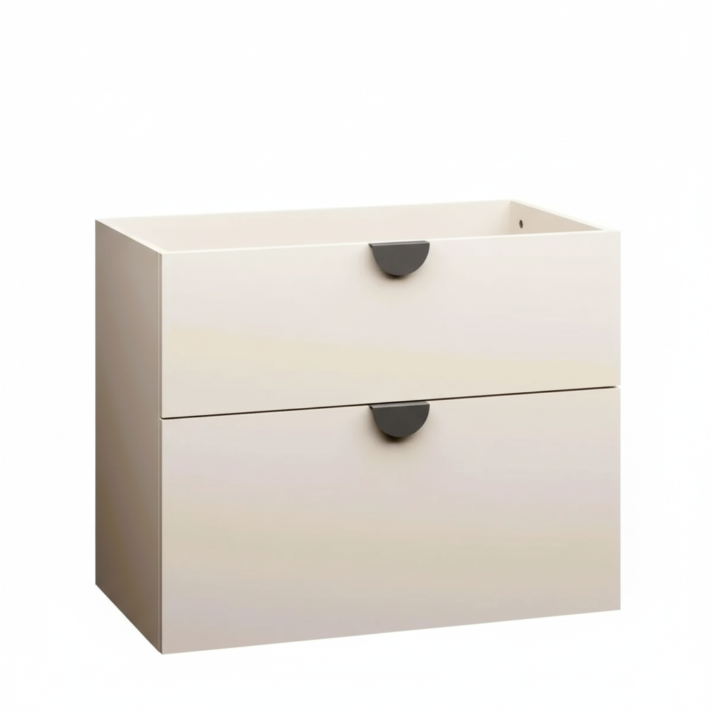 Szafka pod umywalkę COCO 80 cm kaszmir półmat bez umywalki